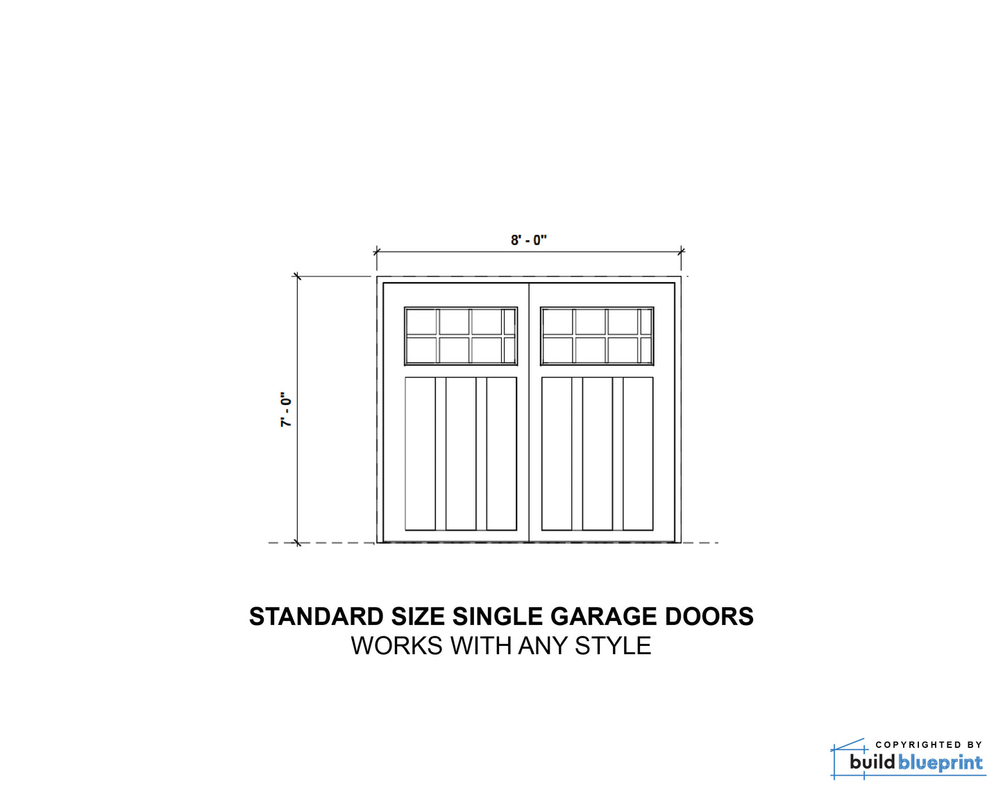 22'x22' Two Car ADU Garage Loft Architectural Plans