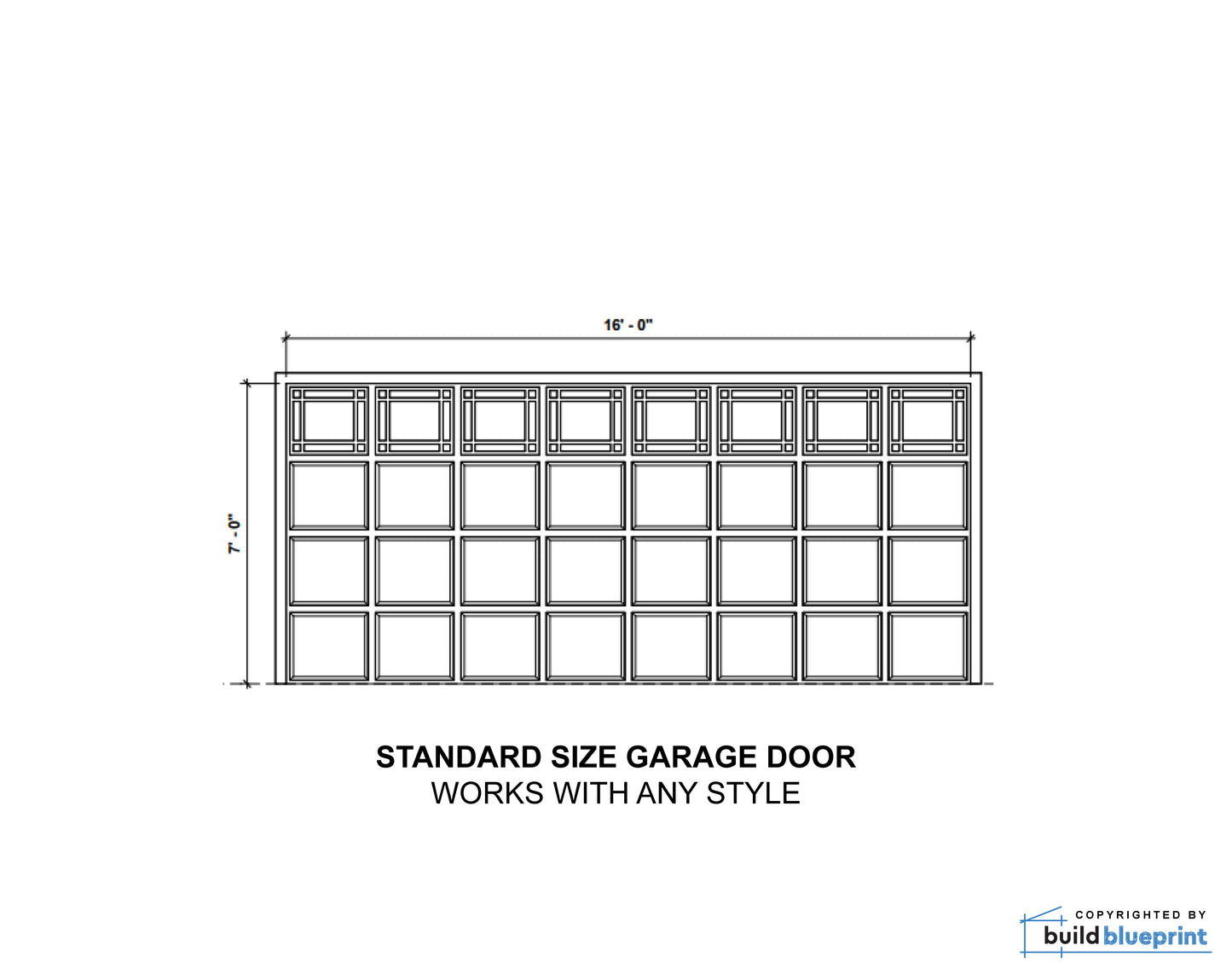24'x24' Two Car ADU Garage Loft Architectural Plans