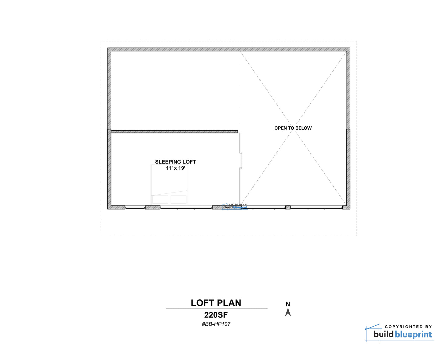24' x 36' Lean Cottage Architectural Plans