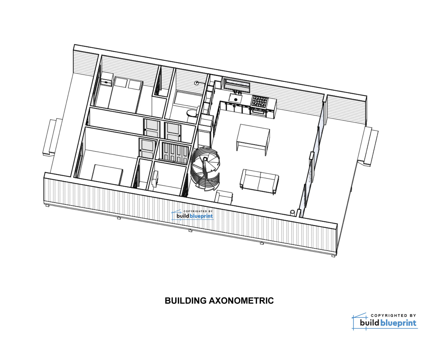24' x 36' Nordic A-Frame House Architectural Plans