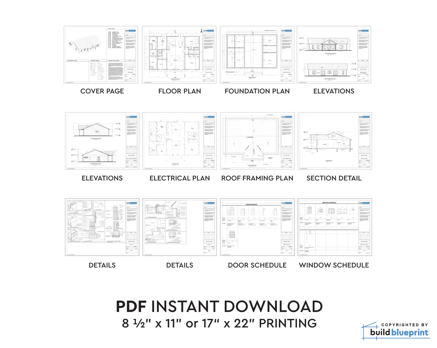 40' x 60' Modern House Architectural Plans