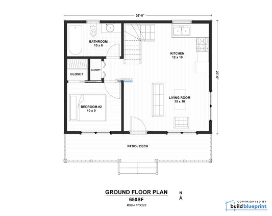 Architectural foundation plan drawing