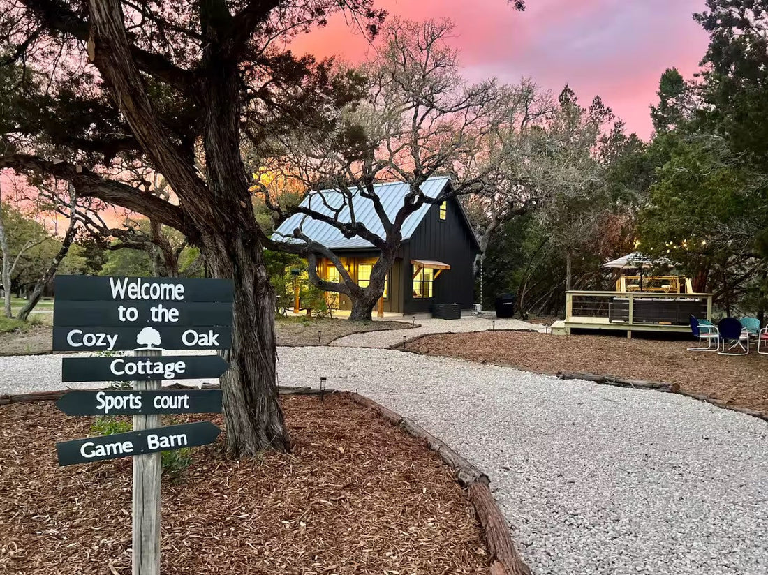 adirondack cabin airbnb located in texas