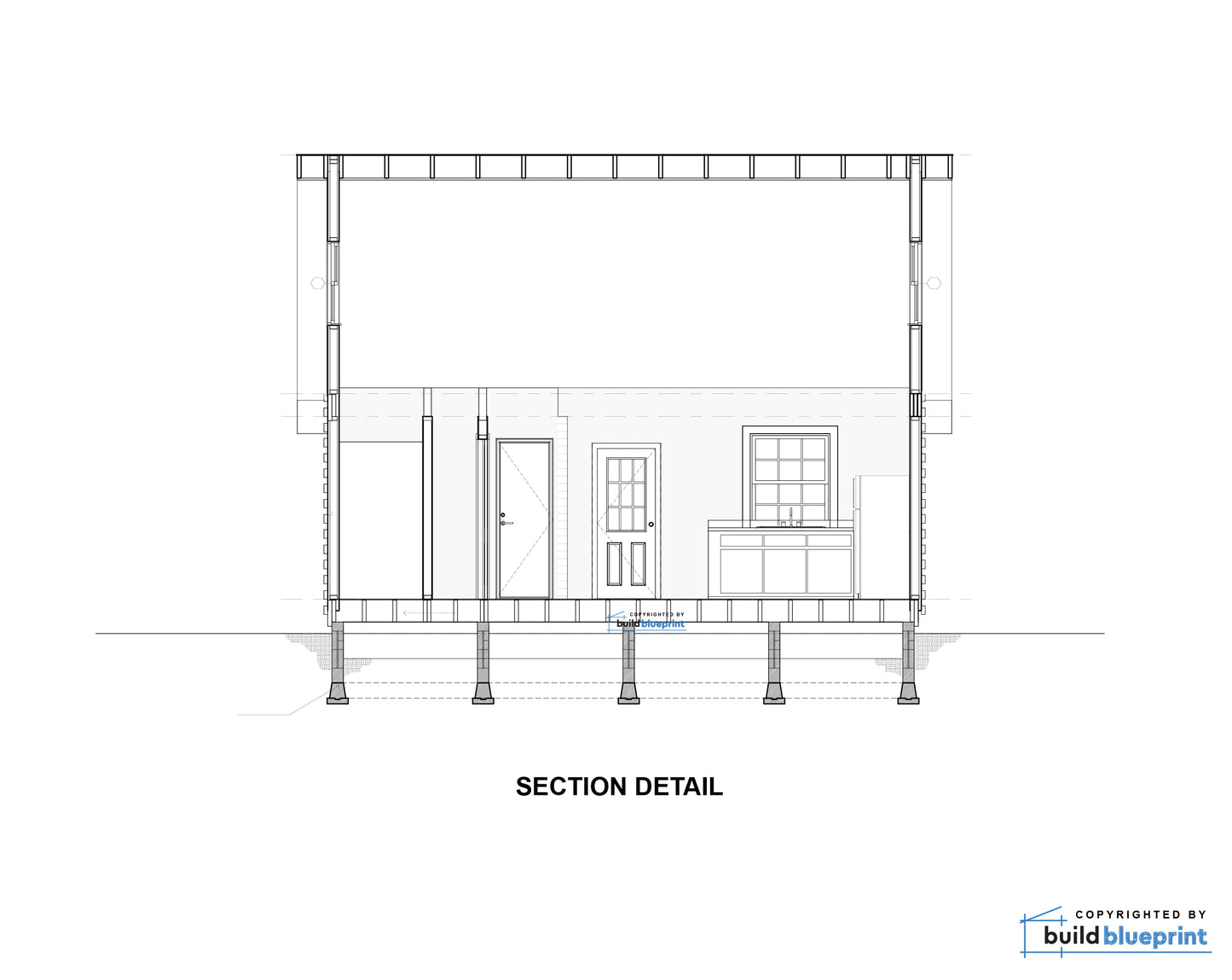 20' x 26' Farmhouse Cabin Architectural Plans