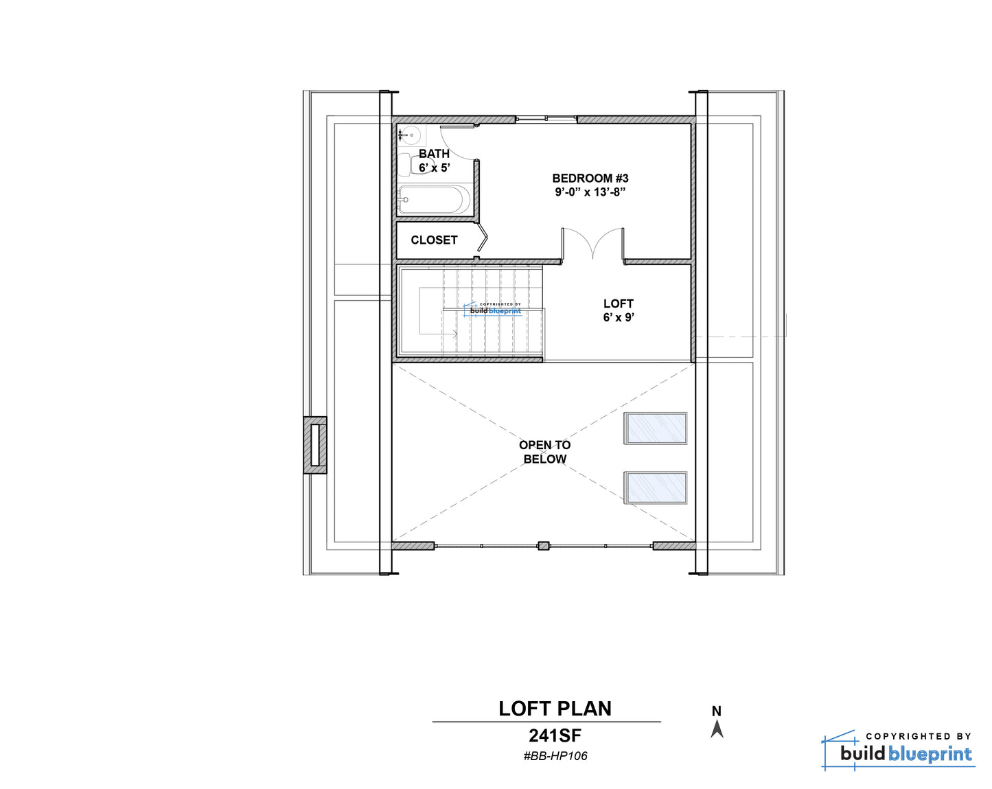 28' x 28' Long Creek Cabin Architectural Plans