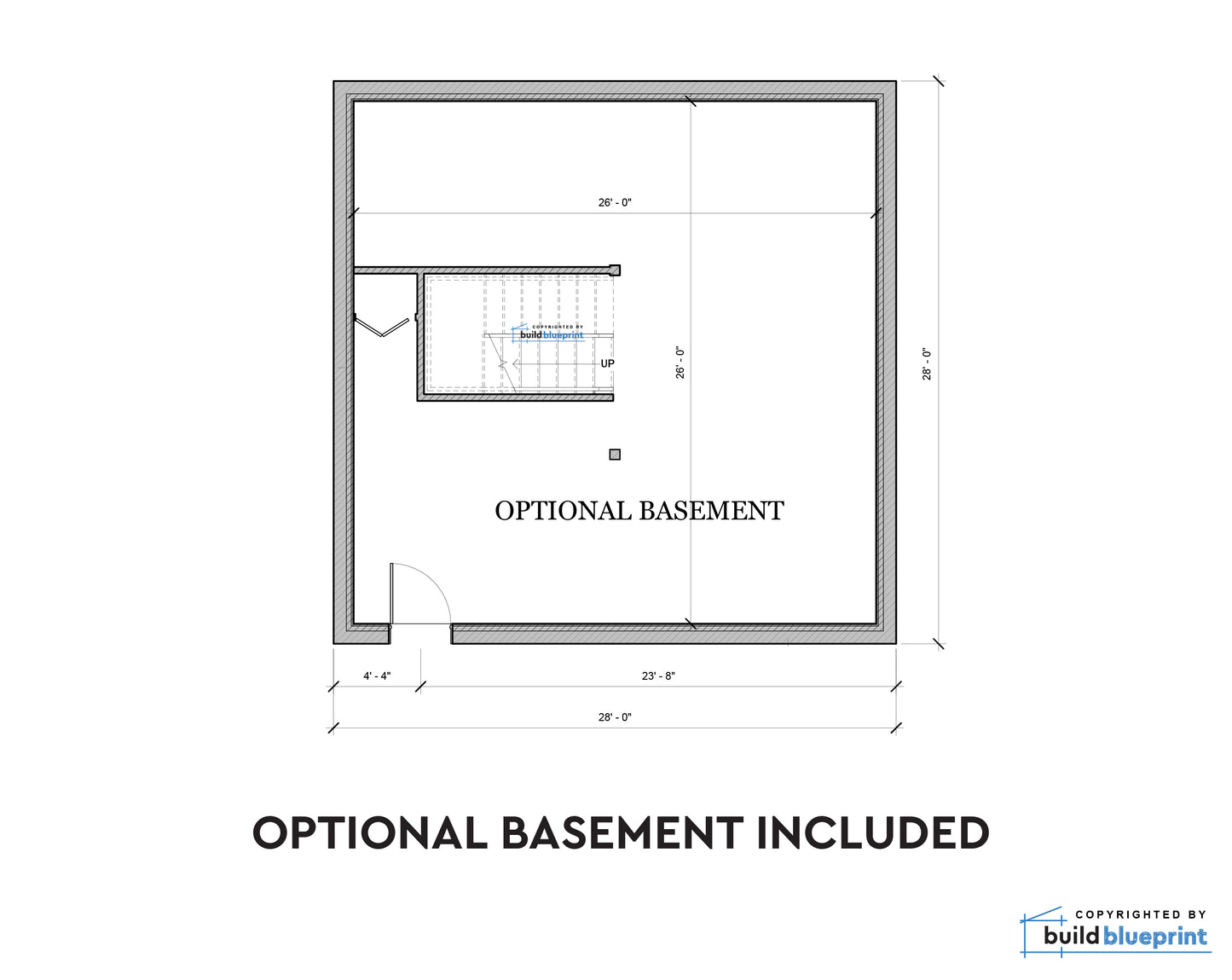 28' x 28' Long Creek Cabin Architectural Plans