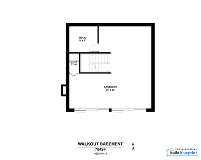28' x 28' Hilltop Hideout Cabin Architectural Plans