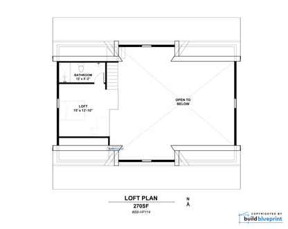 30' x 46' Adirondack Cabin Architectural Plans