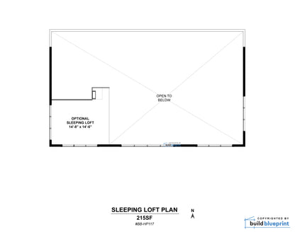 30' x 50' Lean Cottage Architectural Plans