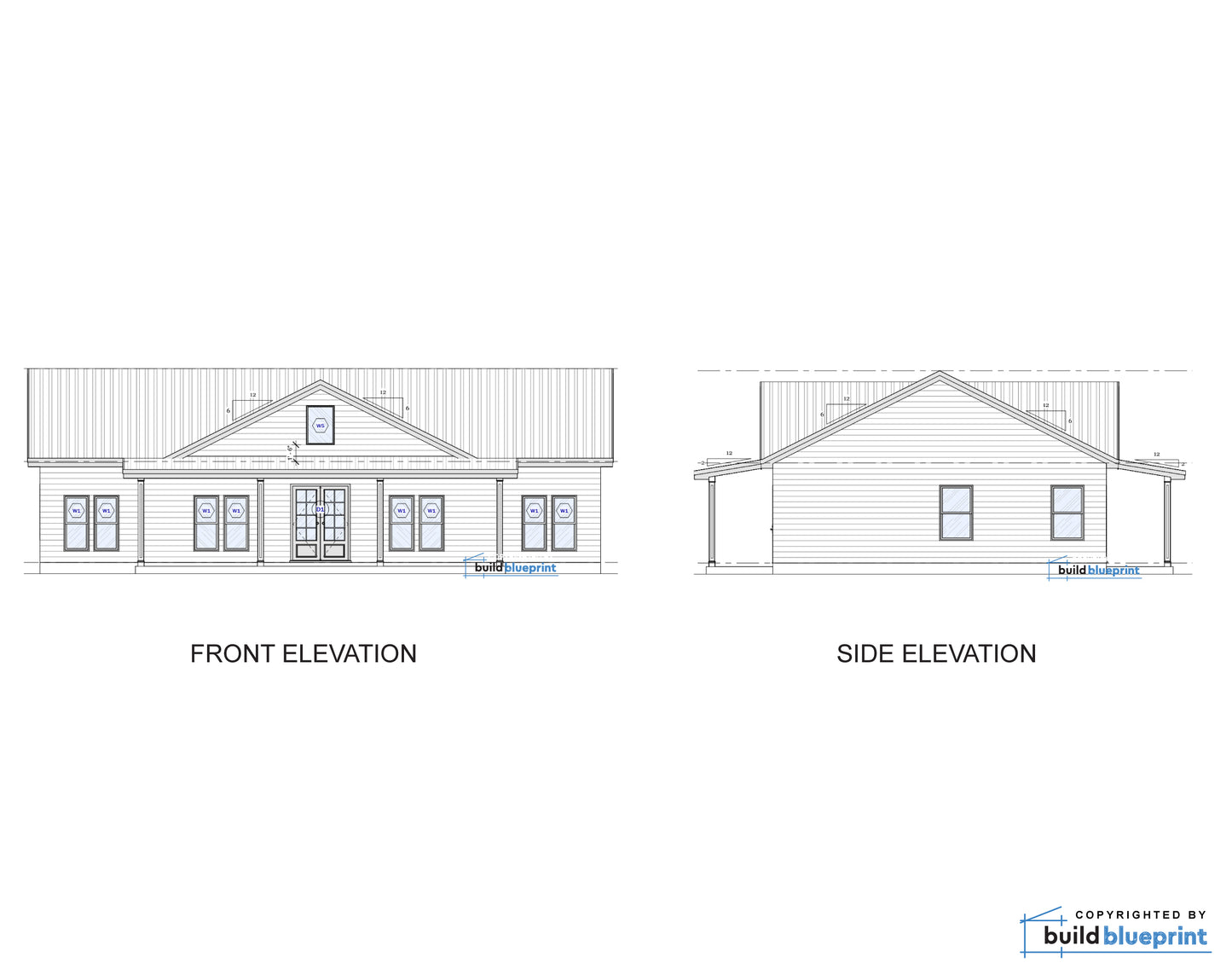 30' x 50' Ranch Farmhouse Architectural Plans