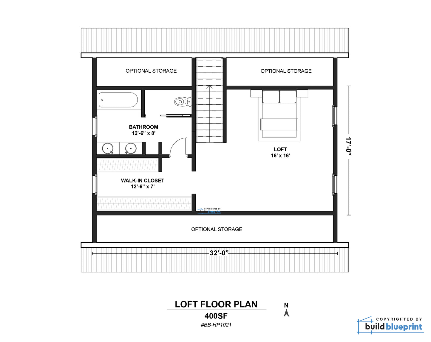 32' x 32' Farmhouse Architectural Plans