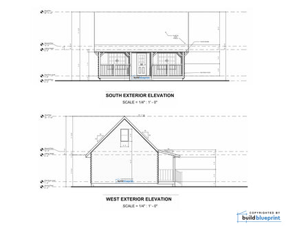 20' x 26' Adirondack Cabin Architectural Plans