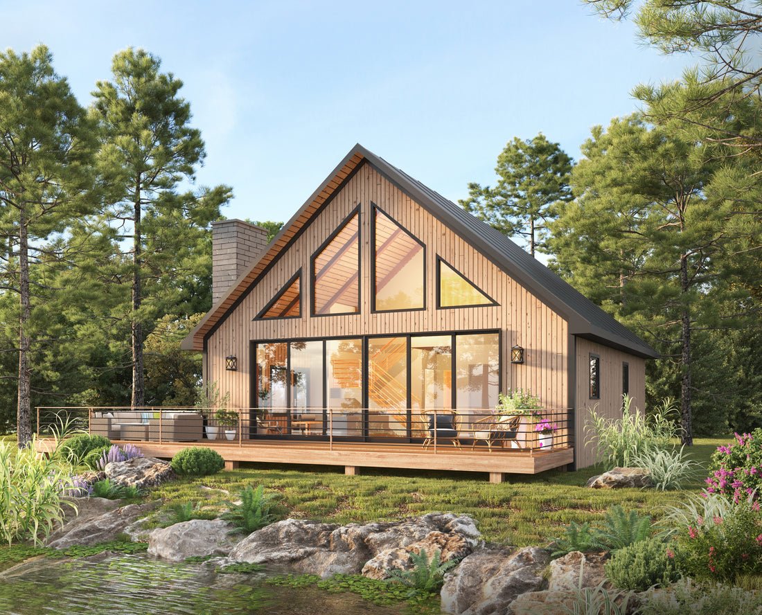 Modern Cabin Architectural Plans – Build Blueprint