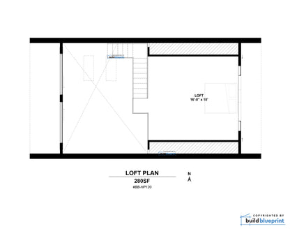 24' x 36' Nordic Cabin Walkout Basement Architectural Plans