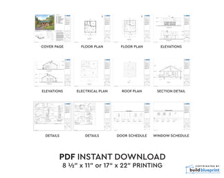 26' x 26' Lazy Bear Cabin Plans | Build Blueprint